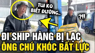 Trời mưa mà tìm hoài KHÔNG THẤY ĐỊA CHỈ, chú shipper vừa hỏi đường VỪA BẬT KHÓC bất lực | Tin 3 Phút