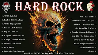 HARD ROCK 70s 80s 90s 🍷 Top 10 Greatest Hard Rock Music In The Century