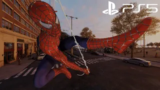 Spider-Man Remastered PS5 - Webbed Suit Free Roam Gameplay (4K Fidelity Mode)