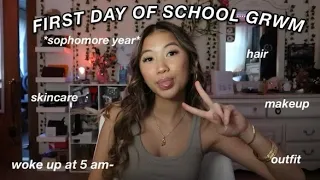 FIRST DAY OF SCHOOL GRWM *sophomore year* | Alanah Mam