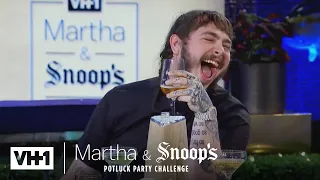 Martha Stewart Wonders Why Post Malone Came To Dinner | Martha & Snoop's Potluck Dinner Party