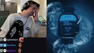 xQc reacts to Apple Watch Ultra