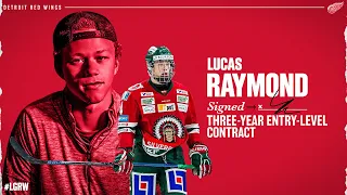 Lucas Raymond Signs Entry Level Contract with the Detroit Red Wings