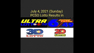 July 4, 2021 PCSO Lotto Draw Results Tonight 9pm 6/58 6/49 3D 2D