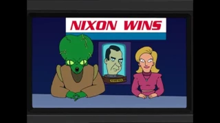 Futurama predicts R. Nixon's election in Y3000