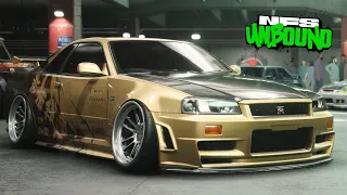 NFS Unbound UNITE Gameplay / 1200HP+ NISSAN Skyline GT-R R34 Customization | Max Build