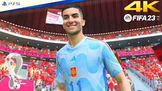 FIFA 23 - Morocco vs. Spain | FIFA World Cup 2022 Round Of 16 Match | PS5™ [4K 60FPS]