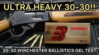 DANGEROUS GAME LOADS?! 30-30 Winchester Barnes Pioneer 190gr Original Flat Nose Ammo Test