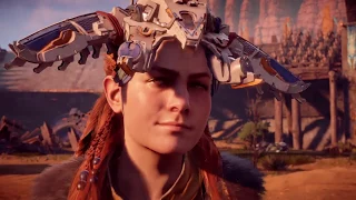 Horizon Zero Dawn: Гелис поймал Элой!!! Без оружия против зараженного бегемота.