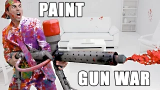 PAINT Super Soaker Battle (w/ Colin Furze)- Splatoon IRL