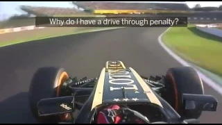 Funny Kimi Räikkönen radio - Why do I have a drive through penalty?