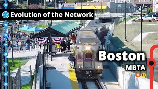 Boston's Commuter Rail Network Evolution