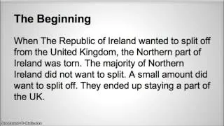 Northern Ireland and Political Conflict