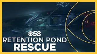 New bodycam video shows dramatic rescue of woman from pond