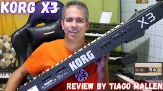 KORG X3 - 1993 - TEST SOUNDS - (FACTORY SOUNDS) REVIEW by TIAGO MALLEN #korg