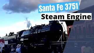 ATSF Santa Fe Steam Locomotive 3751 Fullerton California (Train Days 2017)