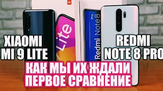 ДОЖДАЛИСЬ. ТЕПЕРЬ С NFC. ПЕРВОЕ СРАВНЕНИЕ. XIAOMI MI 9LITE vs REDMI NOTE 8 PRO