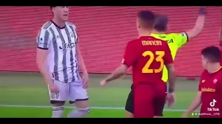 RISSA ROMA JUVENTUS VLAHOVIC VS SMALLING E MANCINI