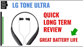 LG Tone Ultra Bluetooth HBS-830 long term review