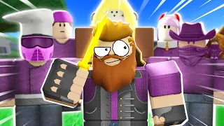 THE BIGGEST PURPLE TEAM COLLAB... (Arsenal Roblox)