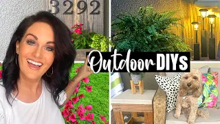 Amazing HIGH END Outdoor DIY Decor Made w/ FREE or Items I Had!