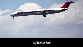 Northwest Airlines flight 255 Cockpit Voice Recorder (with subtitles)