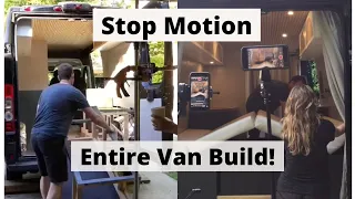 We made a stop motion of our entire van build! #shorts