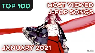 [TOP 100] Most Viewed J-Pop Songs – January 2021