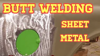 Butt welding sheet metal the easy way.