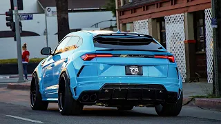 Baby Blue Lamborghini Urus WIDEBODY! Crazy Mean Stance.