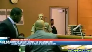 Rapper 50 Cent Arrested In Caribbean For "Swearing In Public" During Live Performance