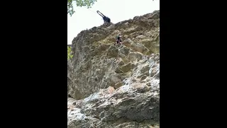 Emily Harrington climbing Stockboys Revenge 5.14b