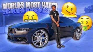 PICKING UP AND FIRST DRIVE IN THE WORLDS MOST HATED 2024 MUSTANG DARK HORSE