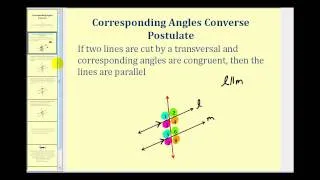 Corresponding Angles Converse