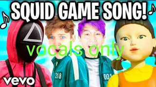 THE SQUID GAME SONG! 🎵 (Official LankyBox Music Video) only vocals