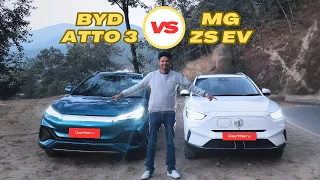 BYD Atto 3 VS MG ZS EV Full in-depth Comparison of Most Popular EV of Nepal