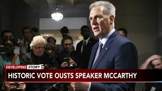 House ousts Kevin McCarthy as speaker, 8 Republicans join Democrats in historic vote