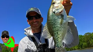 POST FRONT CRAPPIE FISHING - using livescope in shallow water