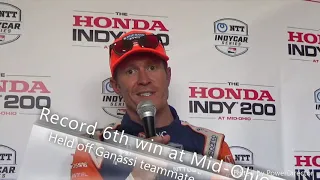 Scott Dixon on record 6th win at Mid-Ohio