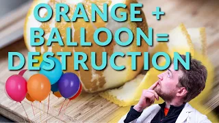 How does an orange peel pop a ballon? Limonene Vs. Rubber.