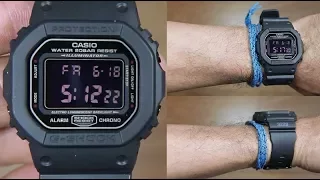 CASIO G-SHOCK FULL BLACK DW-5600MS-1 - UNBOXING