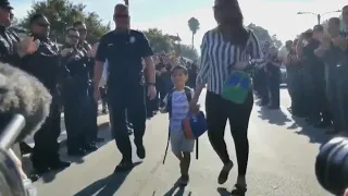 4-Year-Old Son of Fallen Officer Gets Police Escort on First Day of School