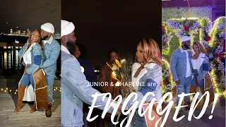 Surprise Engagement Proposal and Engagement Party | She said YES | Black Love