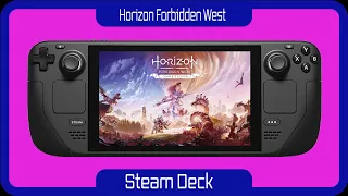 Horizon Forbidden West Steam Deck Gameplay