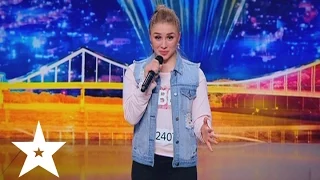 Ukrainian girl dancing amazing break dance on Ukraine Got Talent