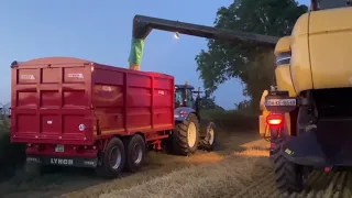 No till conservation agriculture crops harvest in Ireland.