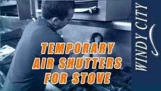 How to make temporary air shutters for your restaurant stove tutorial DIY Windy City Equipment Parts