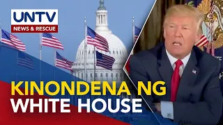 Ex-Pres. Trump, kinondena ng White House dahil sa pag-atake nito vs US Constitution