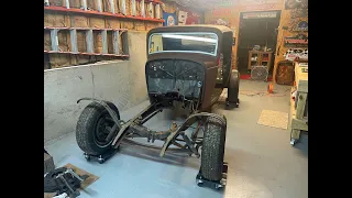 Shane's Bad As* 32 Ford Update 1 - Motor and Fenders are Gone!!