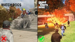 GTA IV VS WATCH DOGS - Comparison Who Do It Better?